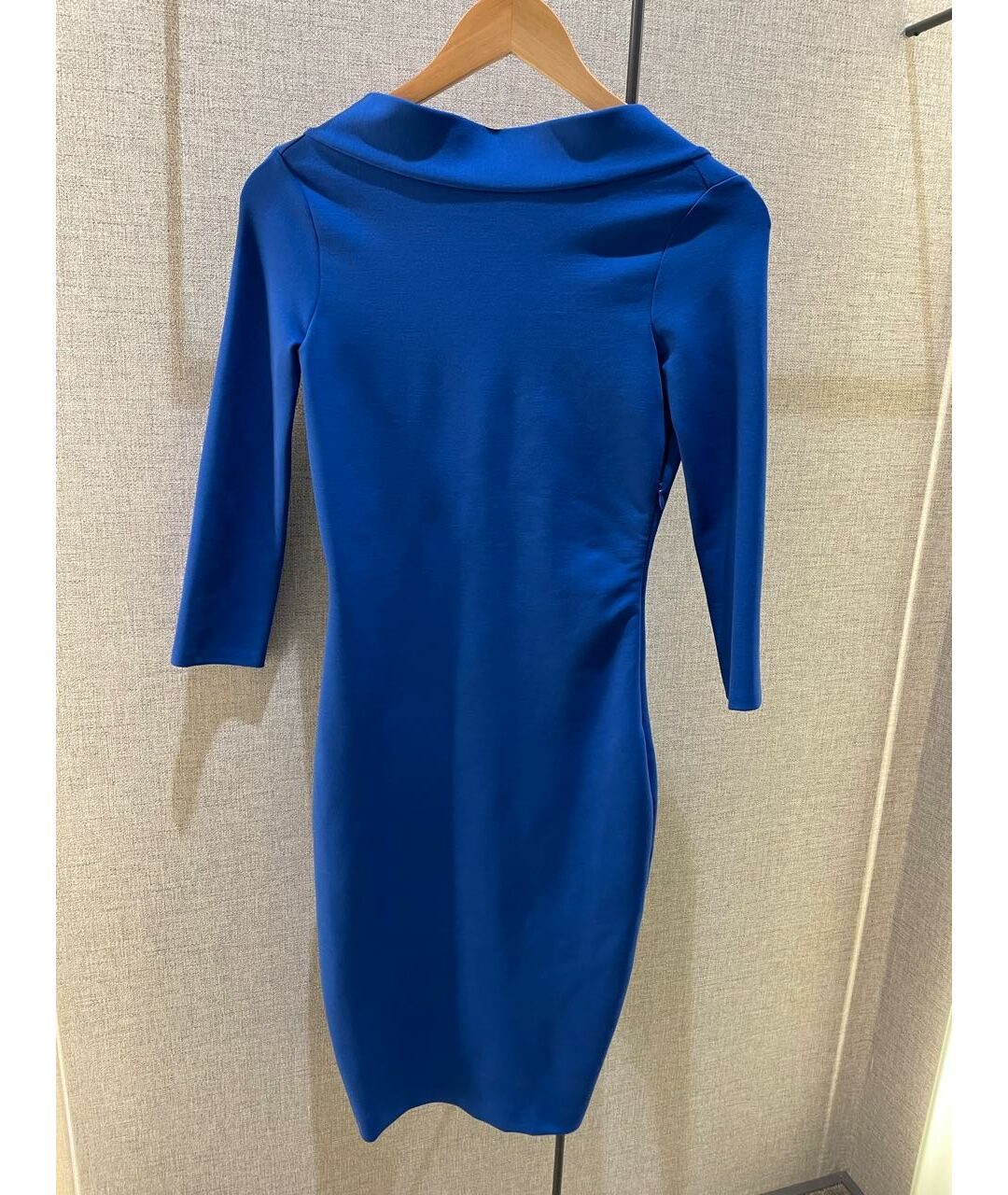 DSQUARED2 Синее шерстяное коктейльное платье, фото 5
