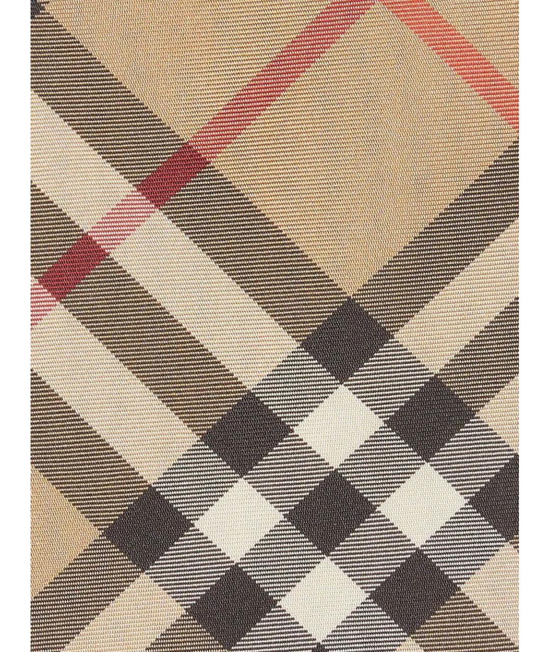 BURBERRY Бежевый шелковый галстук, фото 4