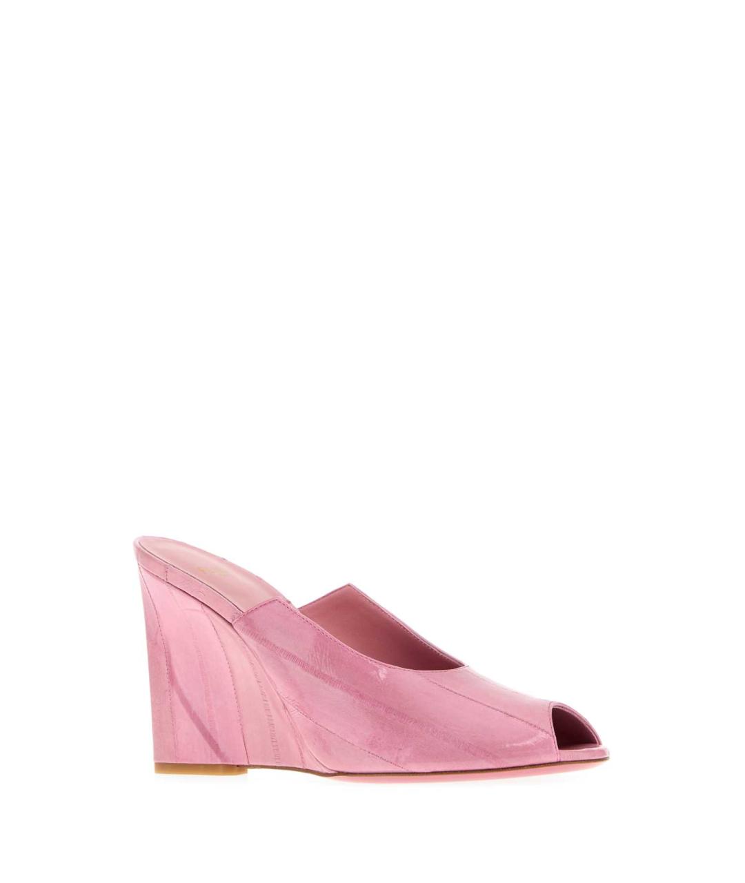 FENDI Розовые мюли из лакированной кожи, фото 4