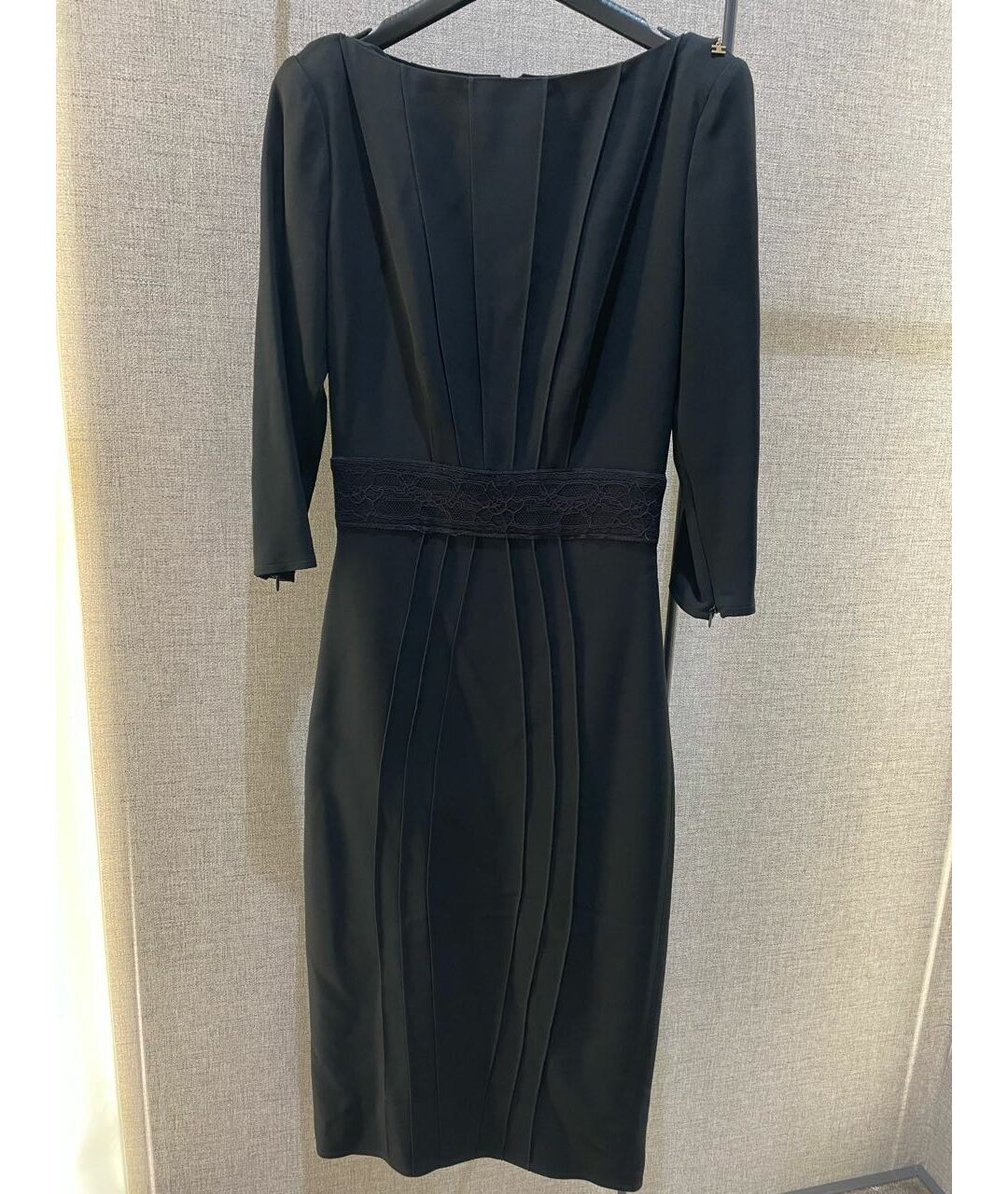 ELISABETTA FRANCHI Черное вискозное повседневное платье, фото 7