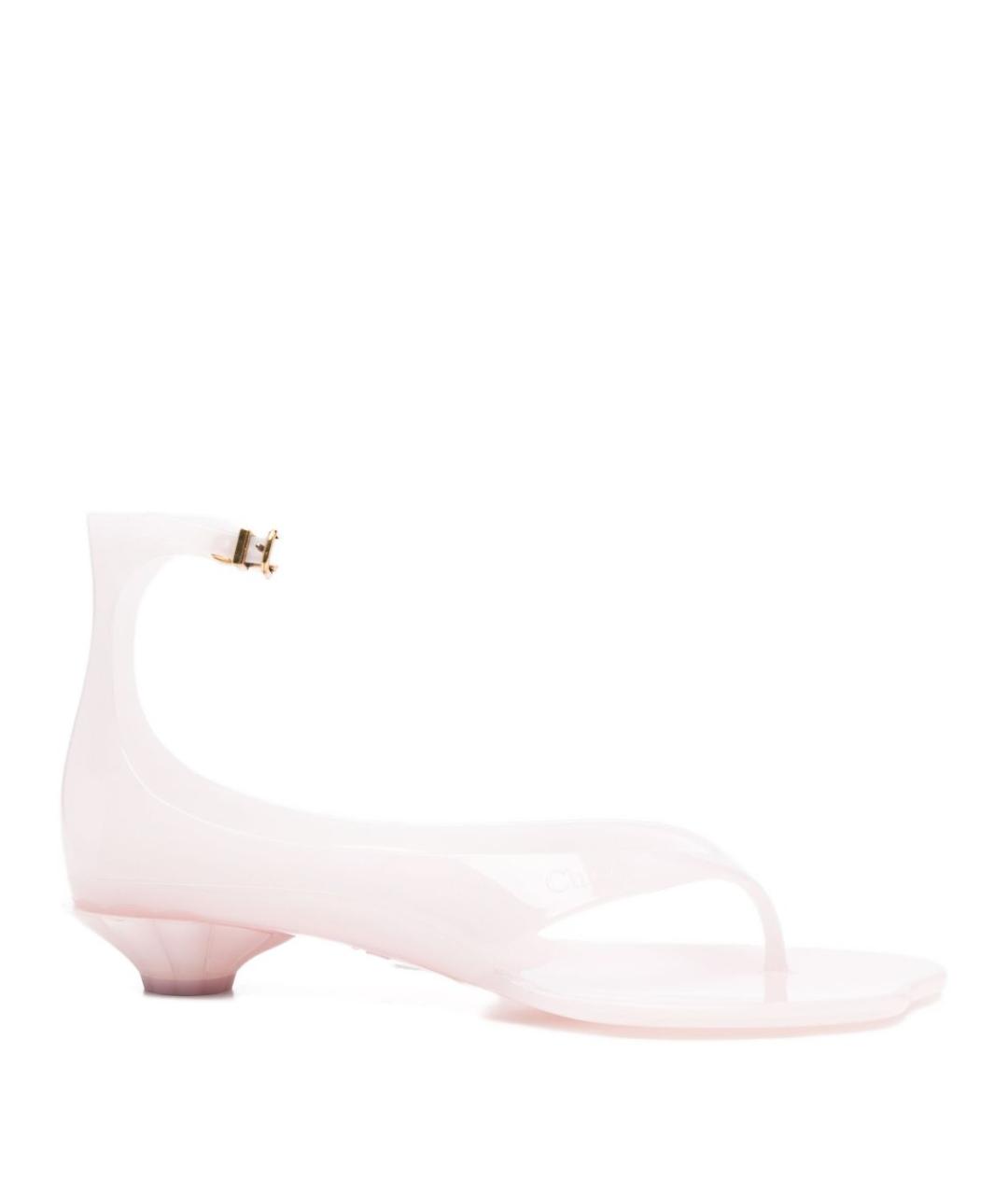 CHLOE Розовые синтетические сандалии, фото 1