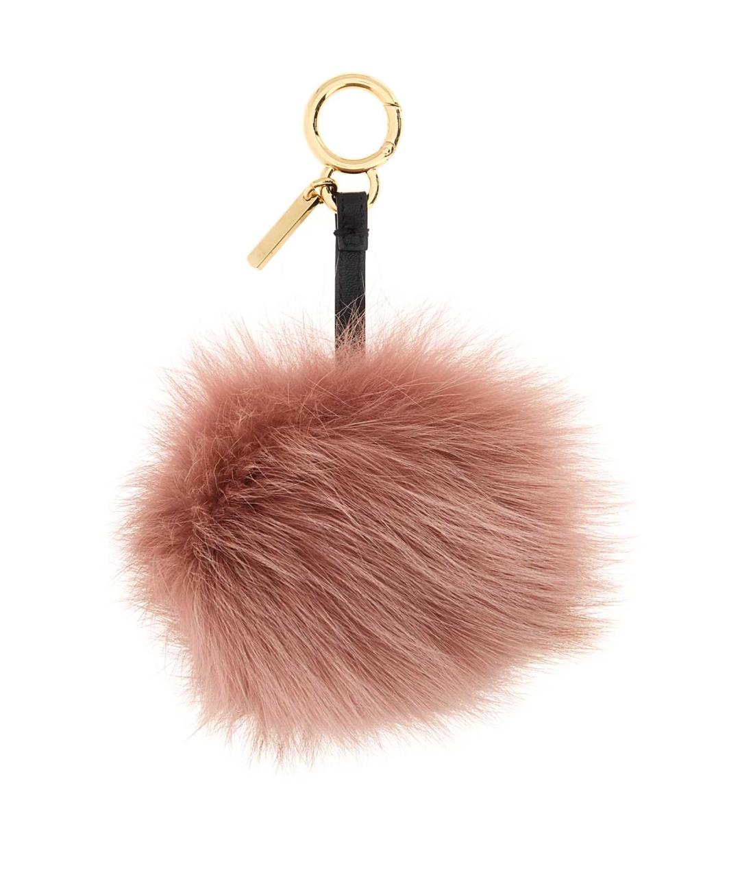 FENDI Розовый брелок, фото 2
