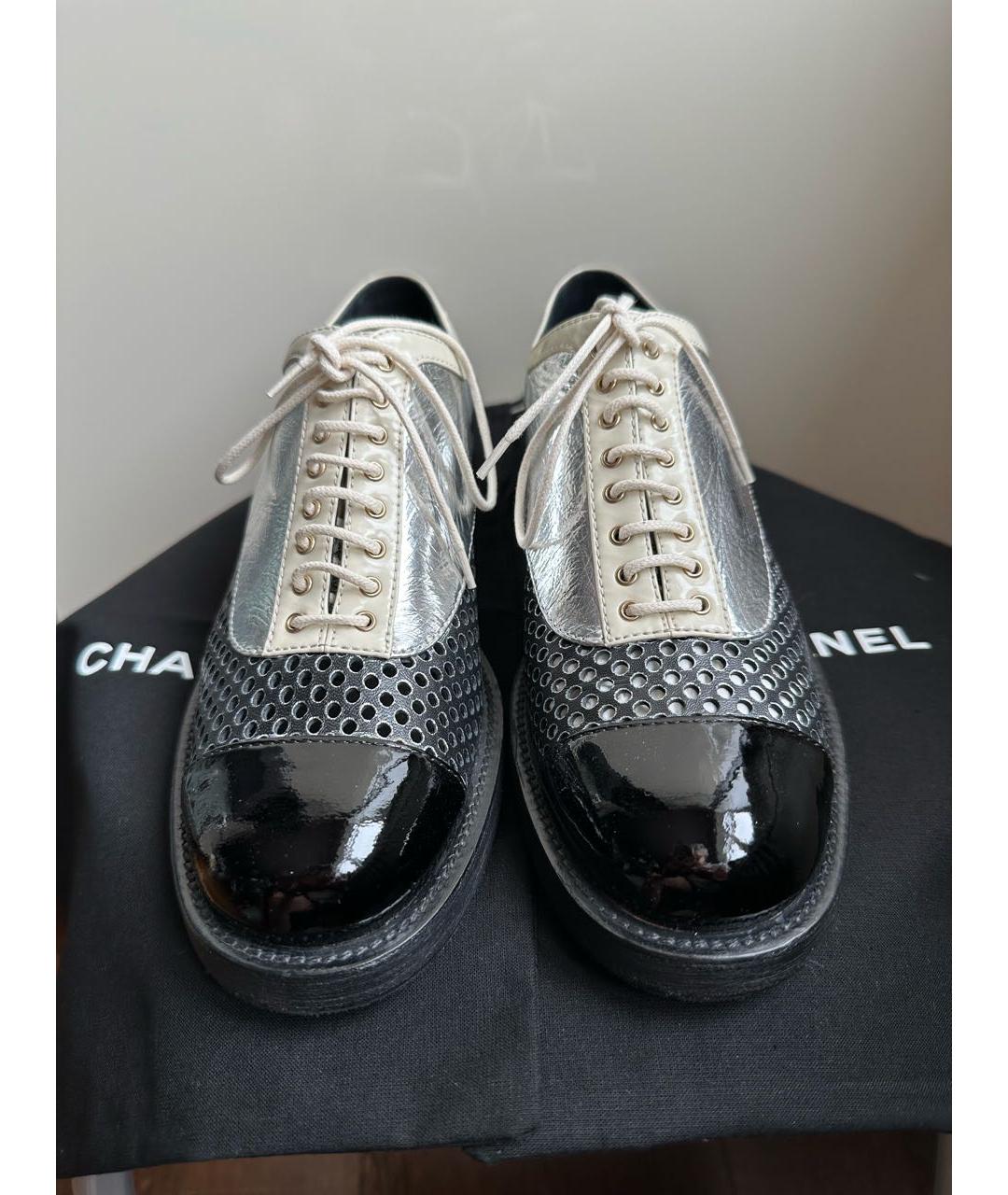 CHANEL Брогги и оксфорды из лакированной кожи, фото 2