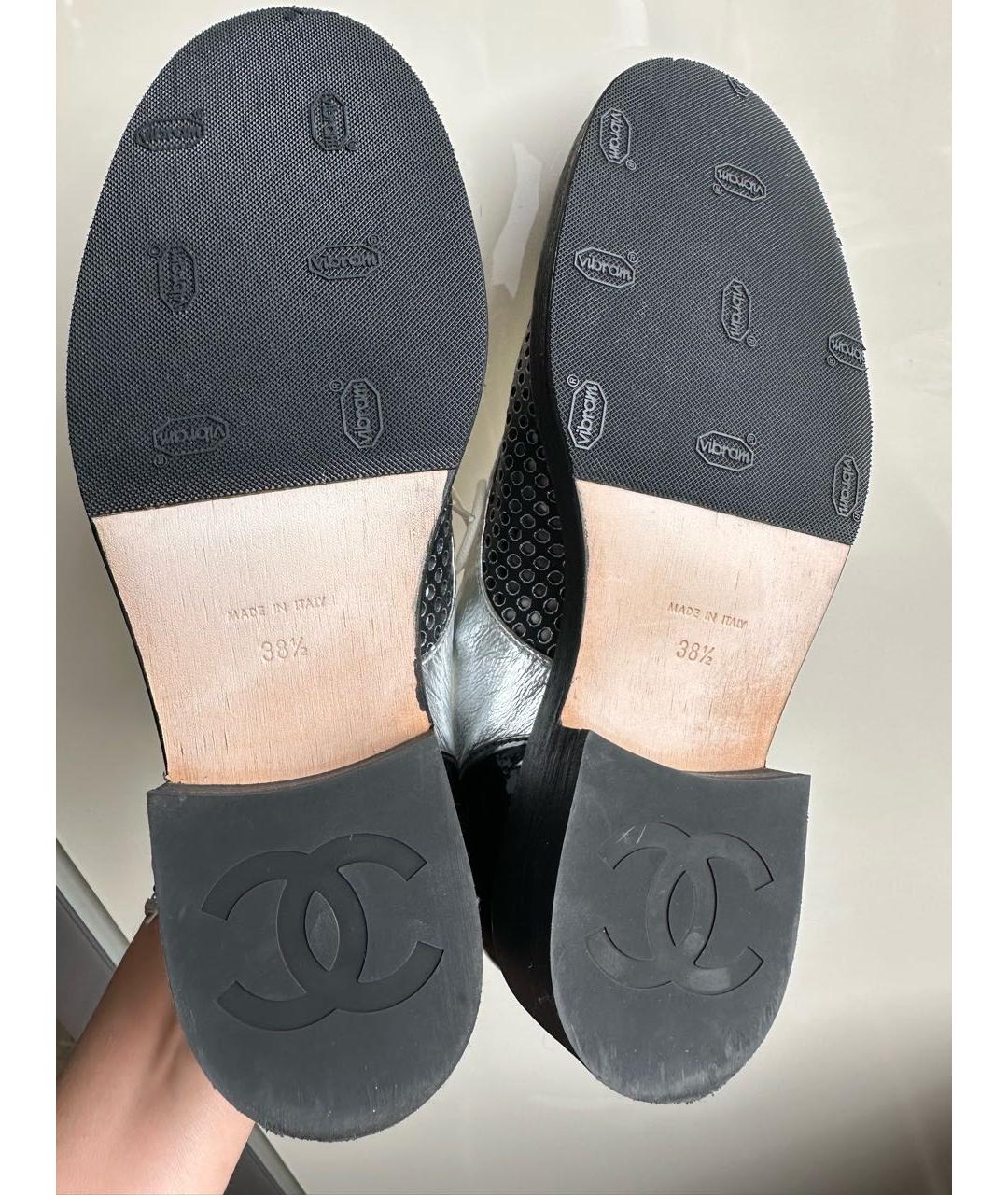 CHANEL Брогги и оксфорды из лакированной кожи, фото 7