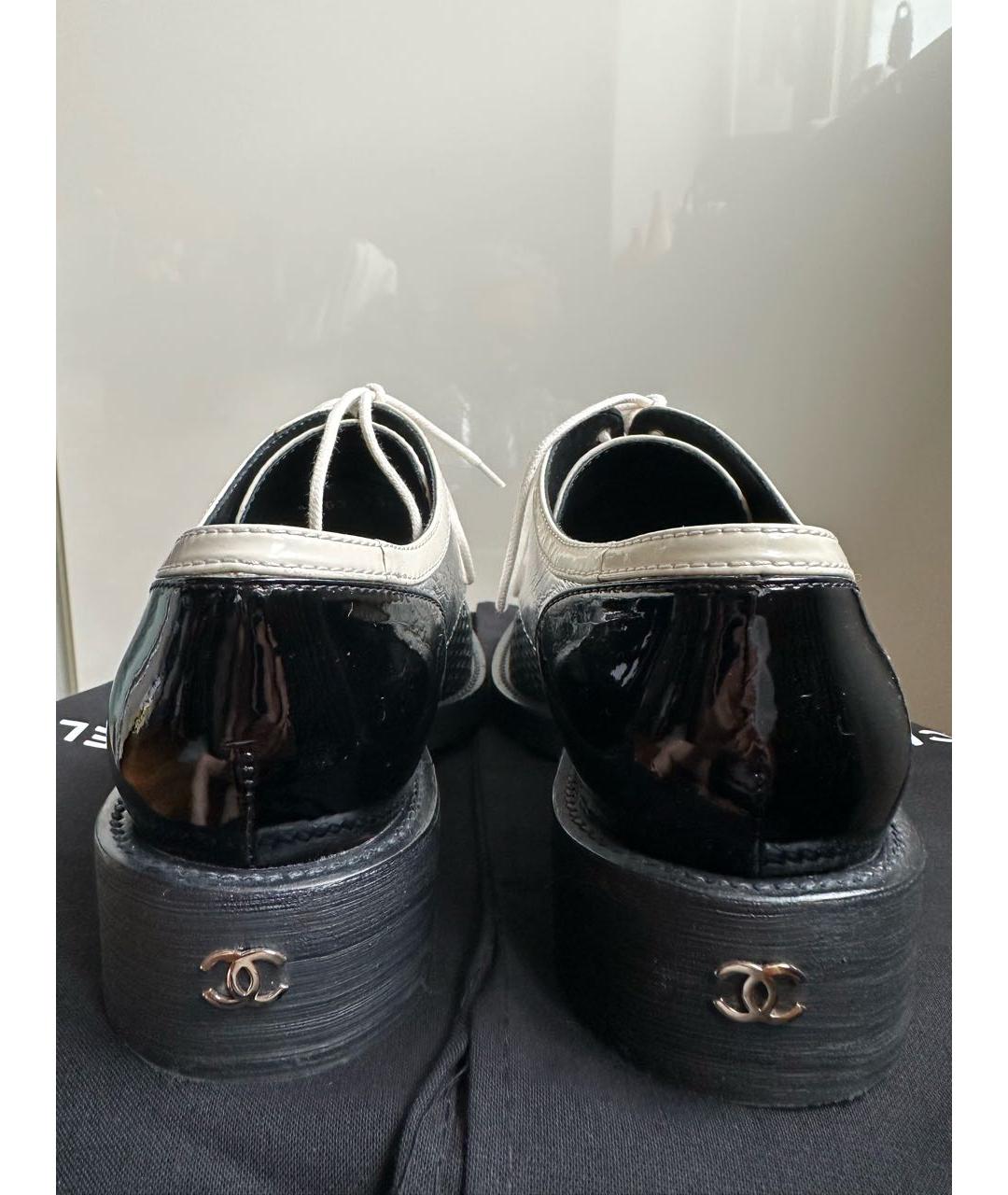 CHANEL Брогги и оксфорды из лакированной кожи, фото 4