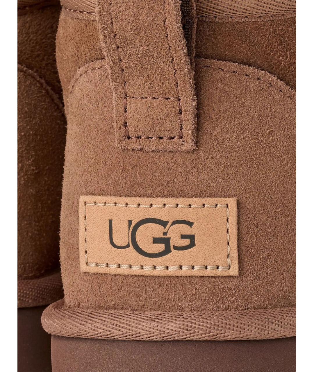 UGG AUSTRALIA Коричневые замшевые ботинки, фото 4