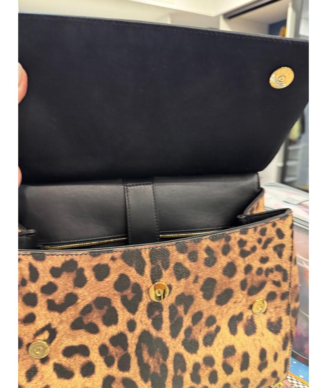 DOLCE&GABBANA Мульти кожаная сумка с короткими ручками, фото 4