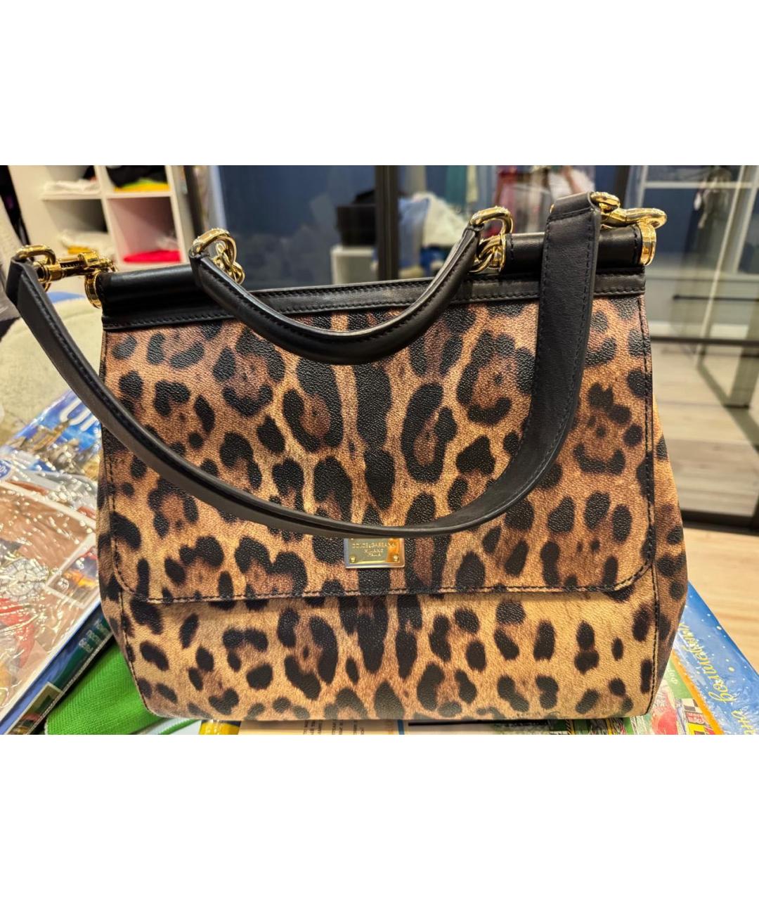 DOLCE&GABBANA Мульти кожаная сумка с короткими ручками, фото 9