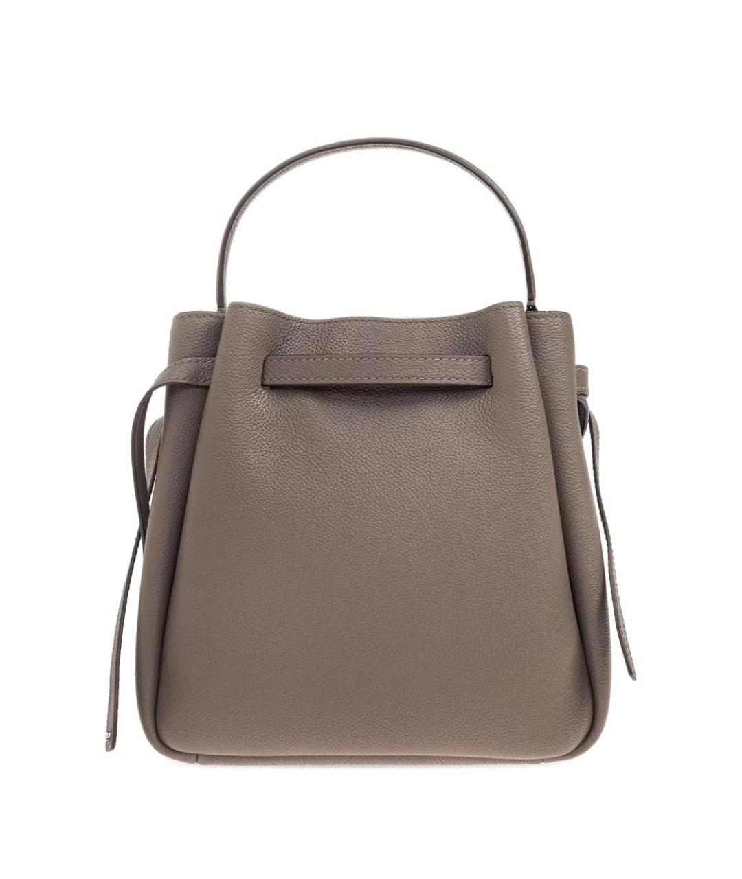 TORY BURCH Коричневая кожаная сумка тоут, фото 3