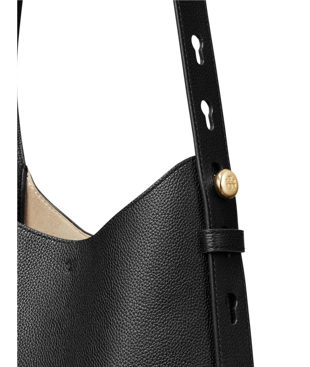 TORY BURCH Черная кожаная сумка через плечо, фото 5