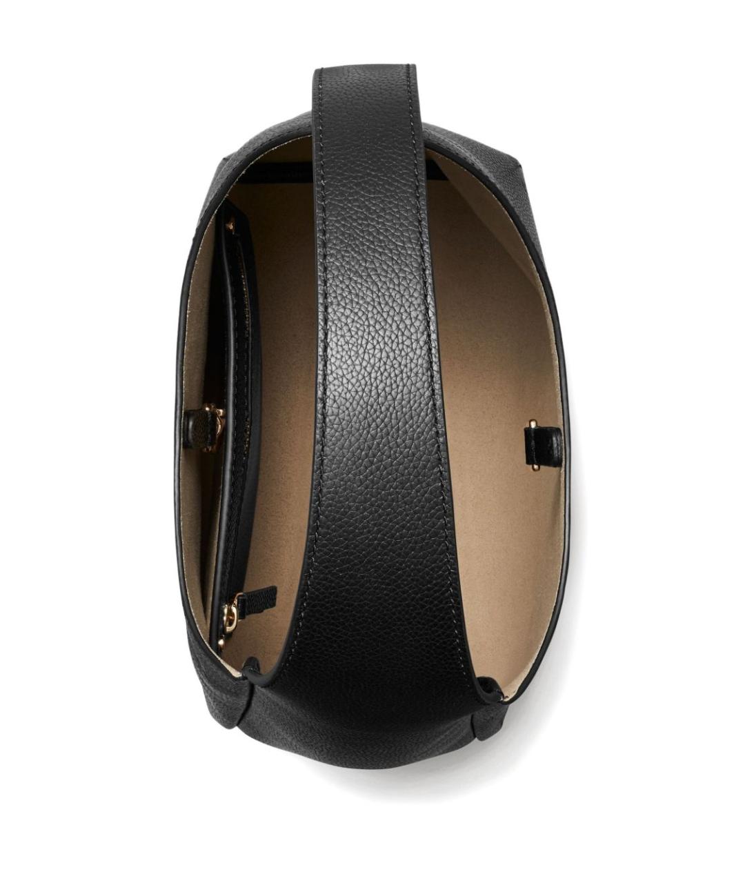 TORY BURCH Черная кожаная сумка через плечо, фото 4