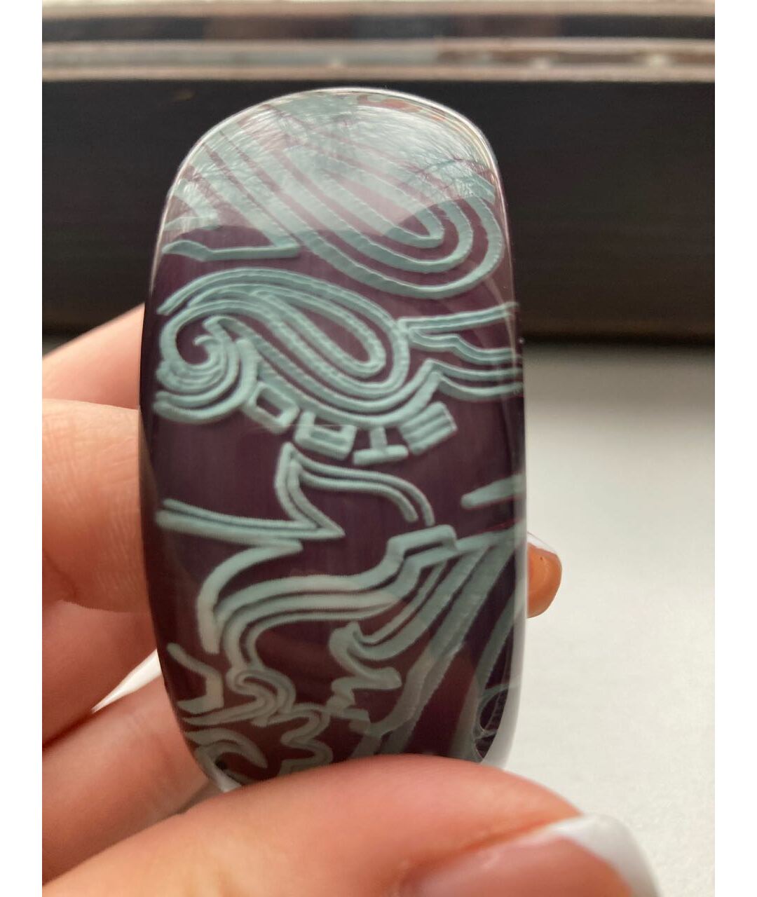 ETRO Фиолетовый пластиковый браслет, фото 4