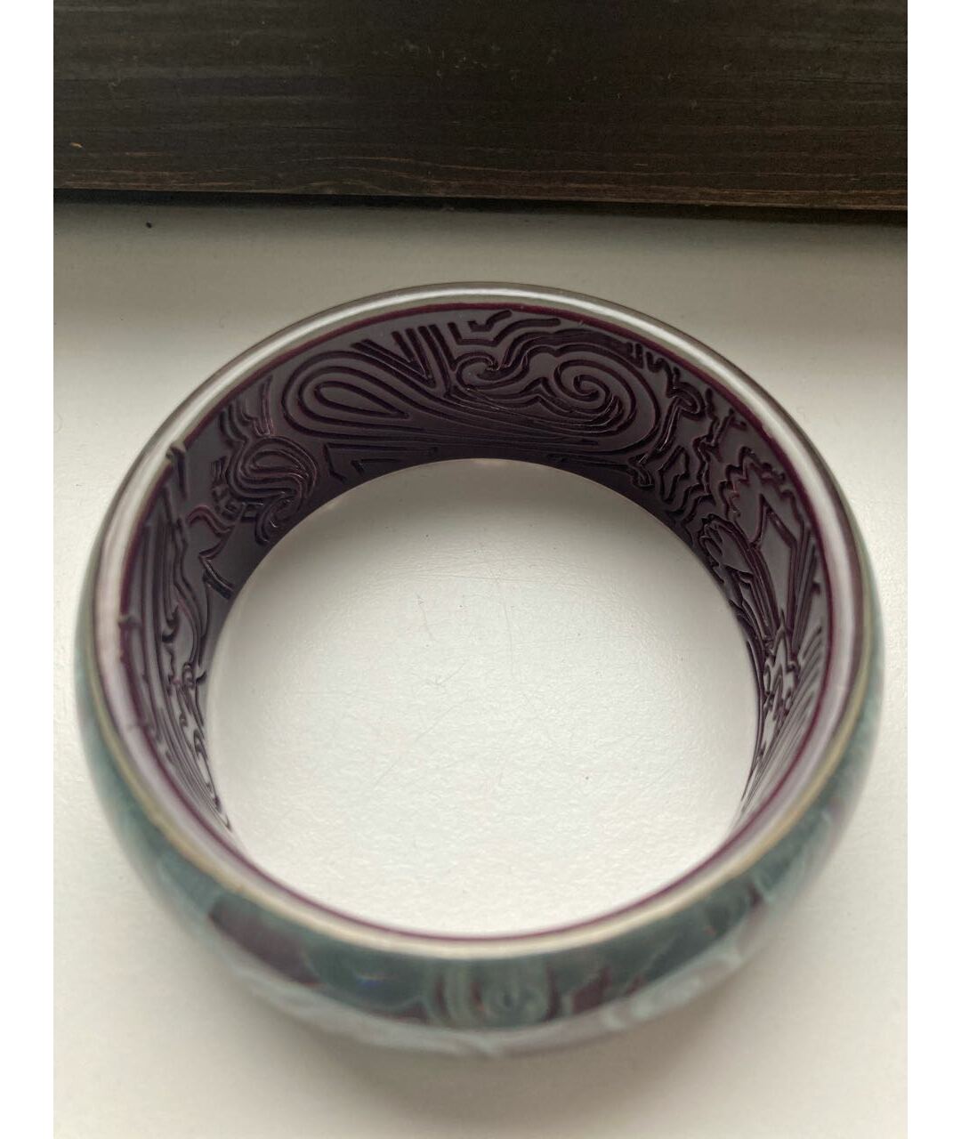 ETRO Фиолетовый пластиковый браслет, фото 5