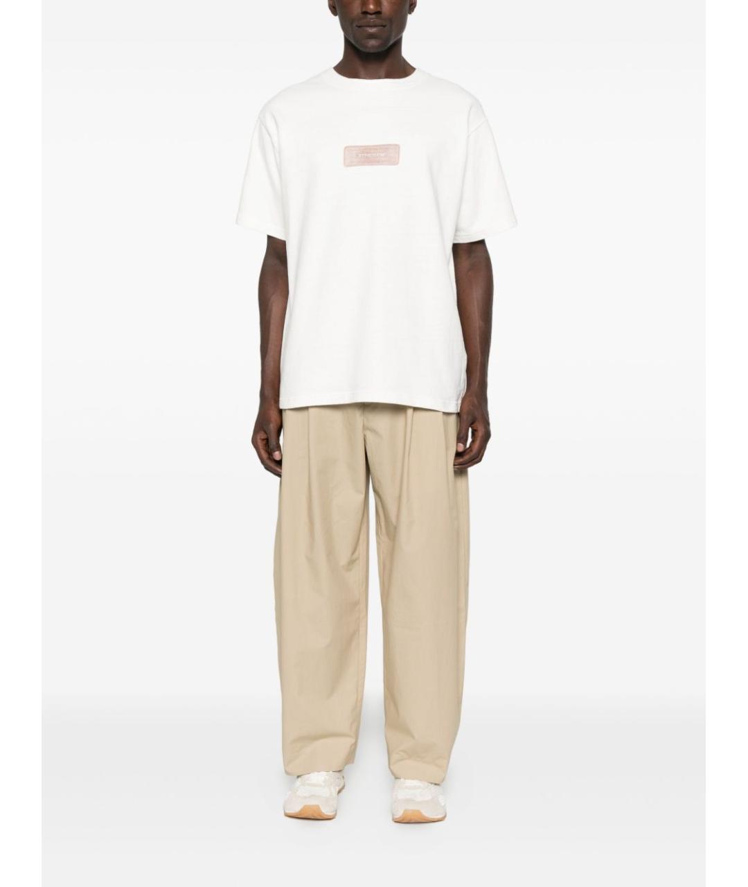 STONE ISLAND Белая хлопковая футболка, фото 3