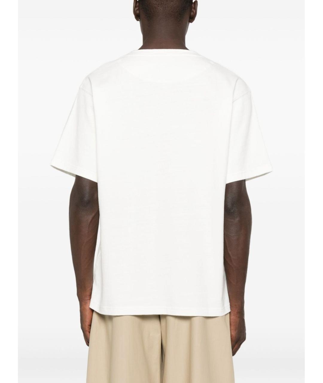 STONE ISLAND Белая хлопковая футболка, фото 2