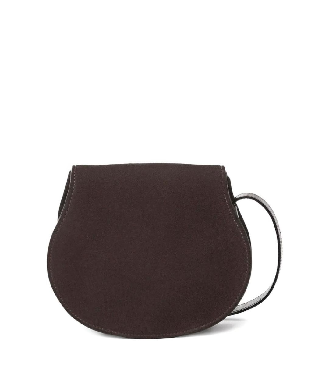 CHLOE Бордовая кожаная сумка через плечо, фото 3