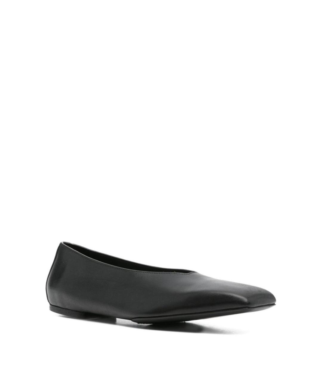 RICK OWENS Черные кожаные балетки, фото 4