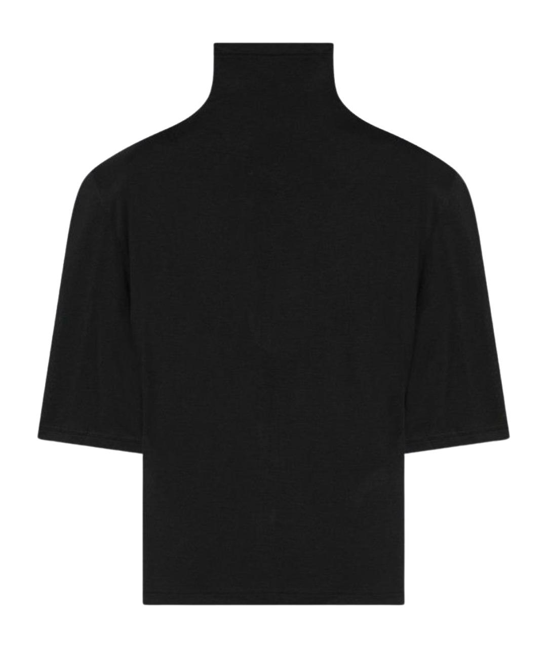 JACQUEMUS Черная вискозная футболка, фото 1