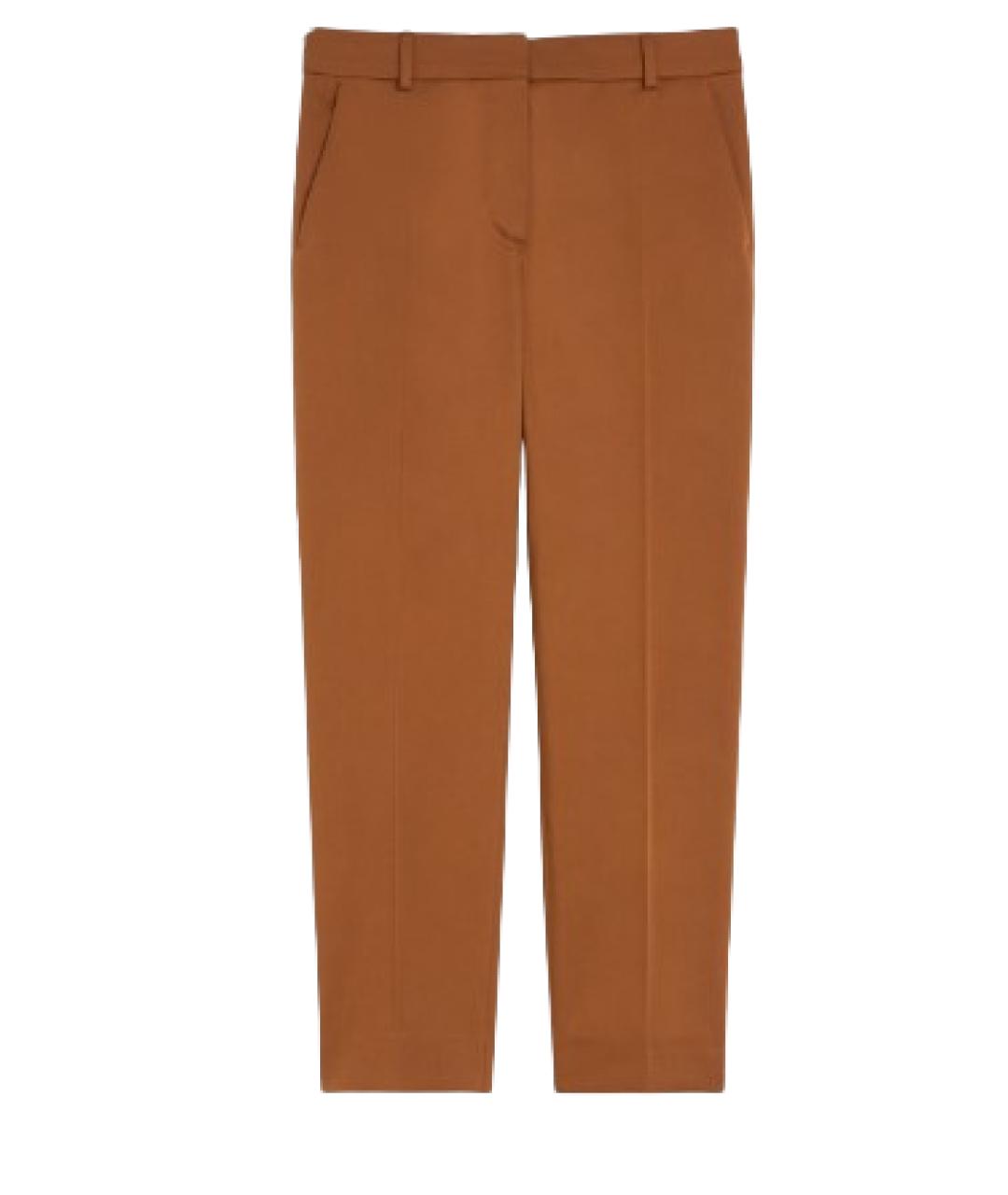 MAX MARA Коричневые прямые брюки, фото 1