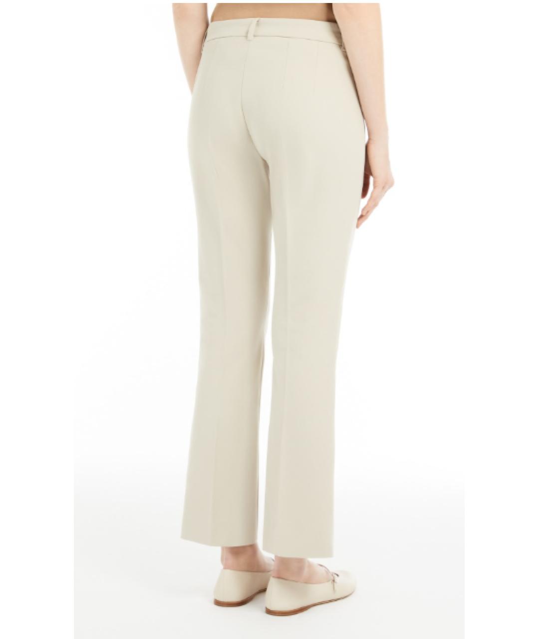 'S MAX MARA Бежевые прямые брюки, фото 3