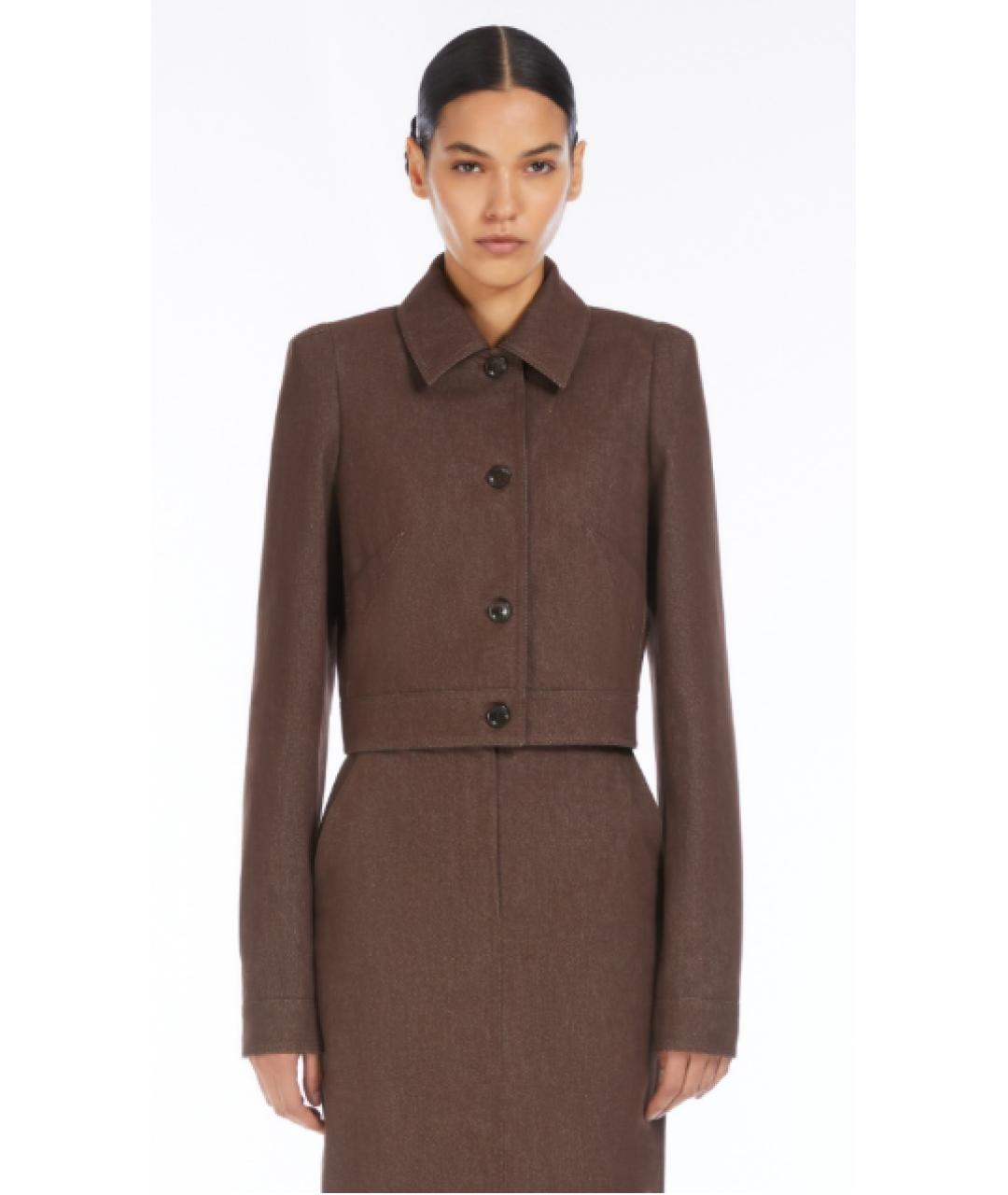 MAX MARA Коричневая куртка, фото 2