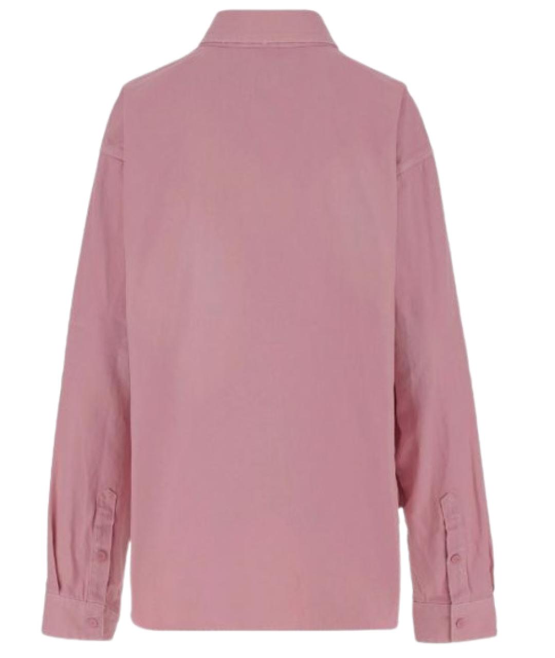 BALENCIAGA Розовая хлопковая рубашка, фото 4