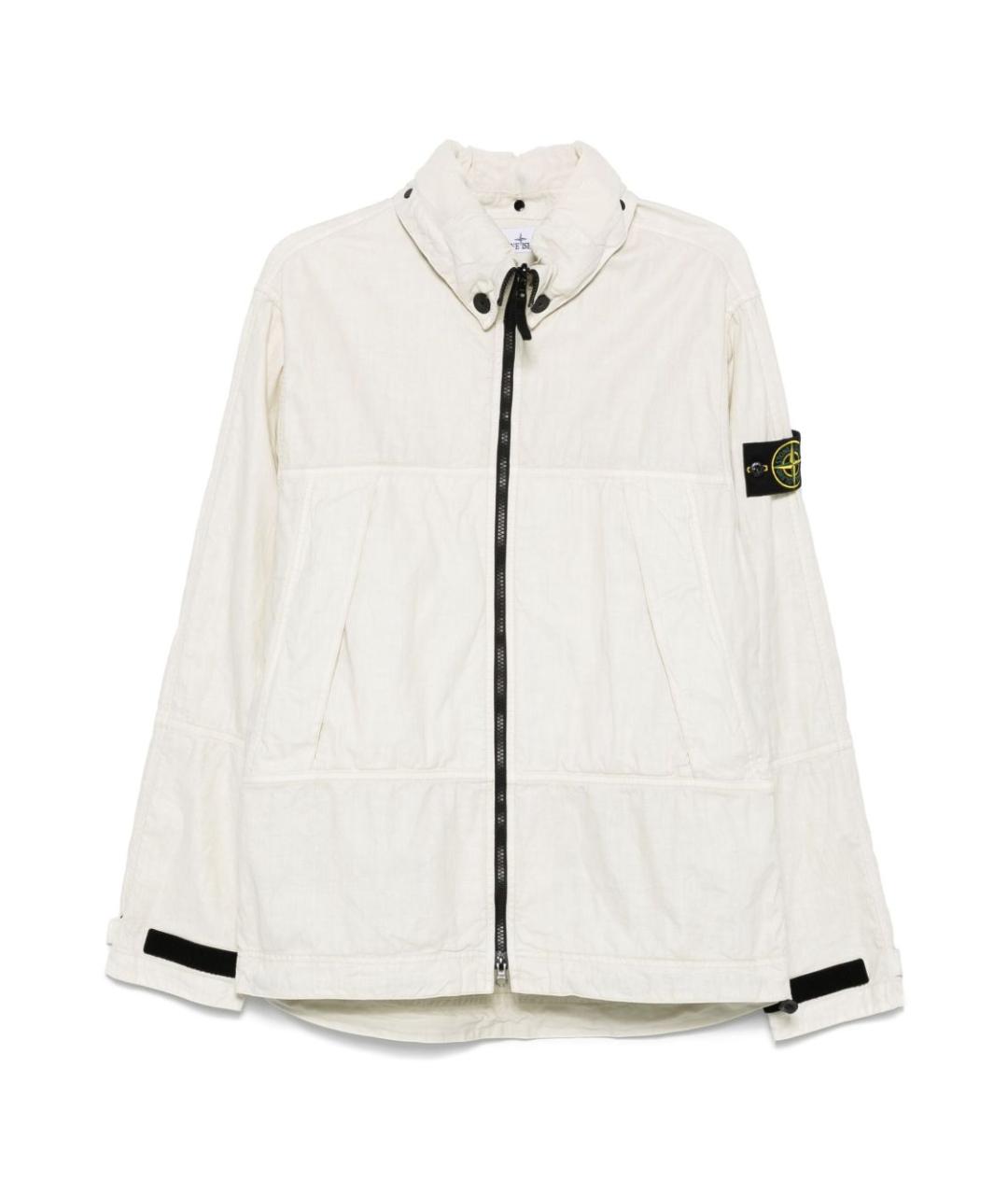 STONE ISLAND Белая полиэстеровая куртка, фото 2