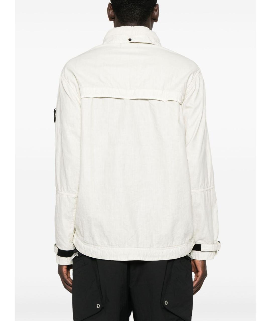 STONE ISLAND Белая полиэстеровая куртка, фото 5