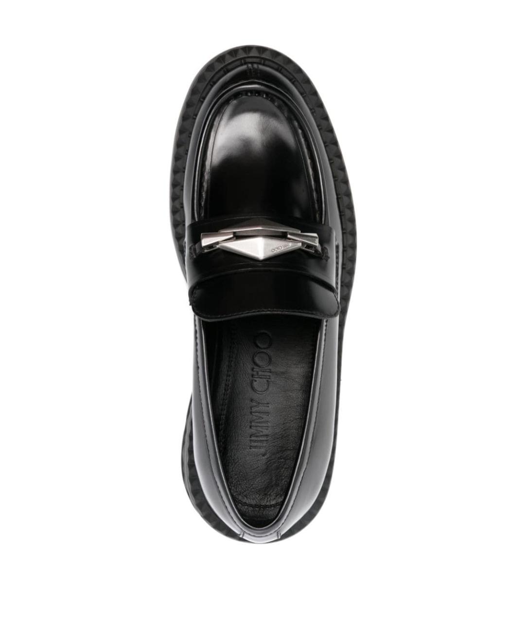 JIMMY CHOO Черные кожаные сандалии, фото 4