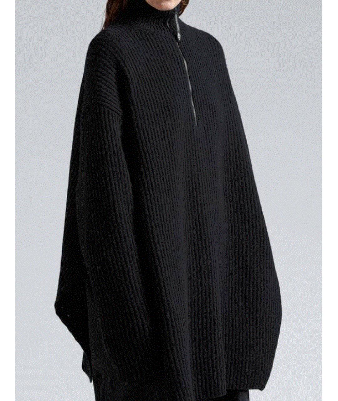 BALENCIAGA Черный шерстяной джемпер / свитер, фото 5