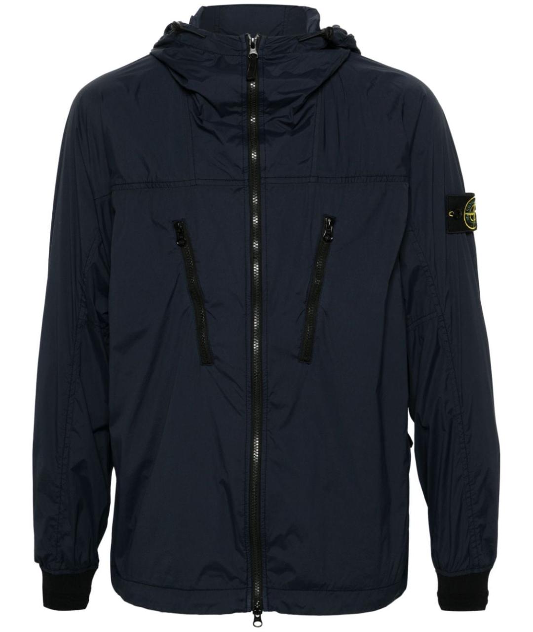 STONE ISLAND Темно-синяя куртка, фото 1