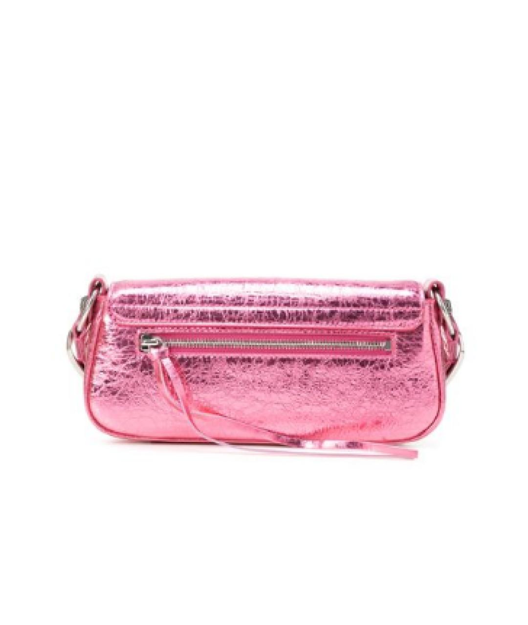 BALENCIAGA Розовая кожаная сумка через плечо, фото 3