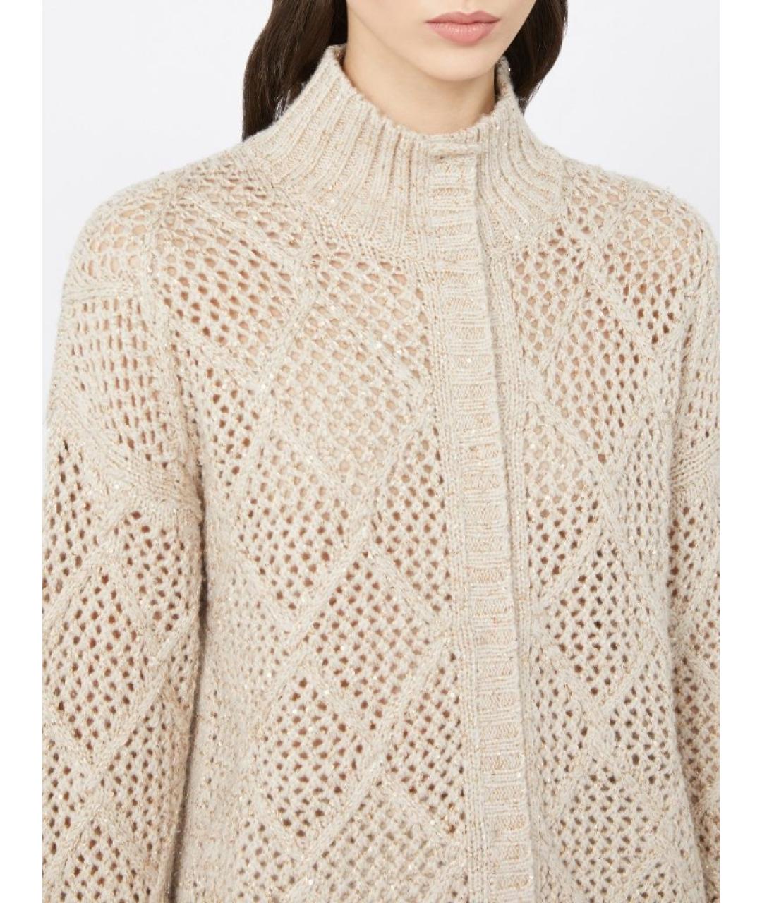 MAX MARA STUDIO Бежевый кардиган, фото 4