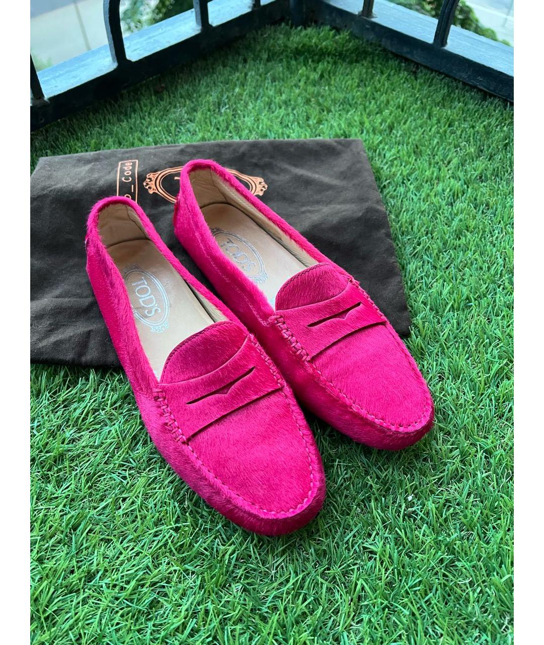 TOD'S Розовые мокасины, фото 3