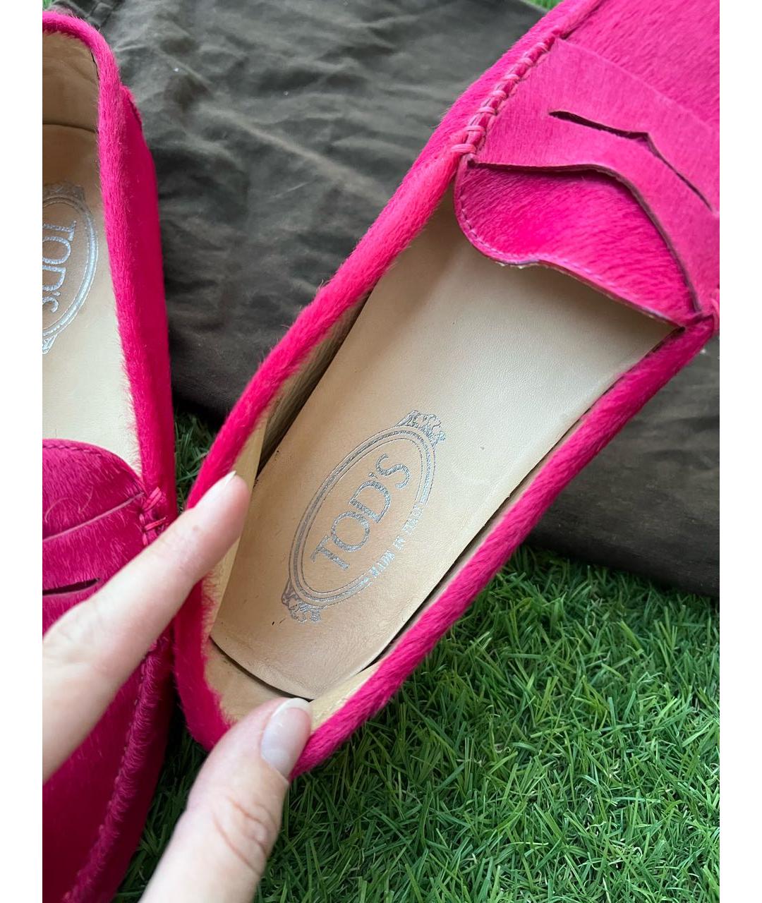 TOD'S Розовые мокасины, фото 5