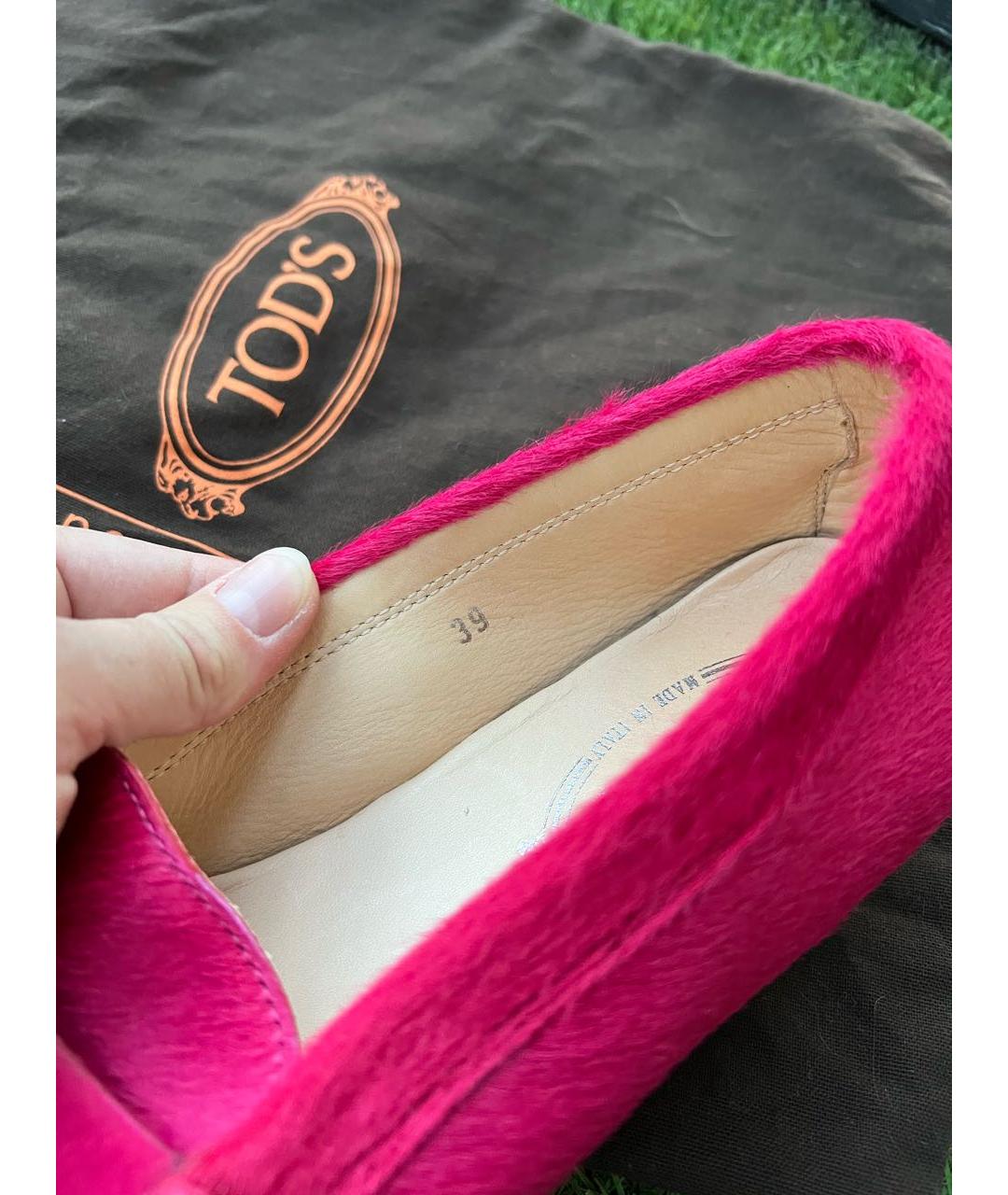 TOD'S Розовые мокасины, фото 7
