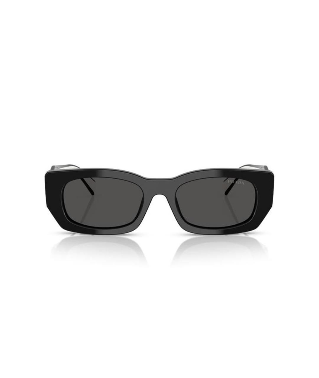 PRADA Черные пластиковые солнцезащитные очки, фото 2