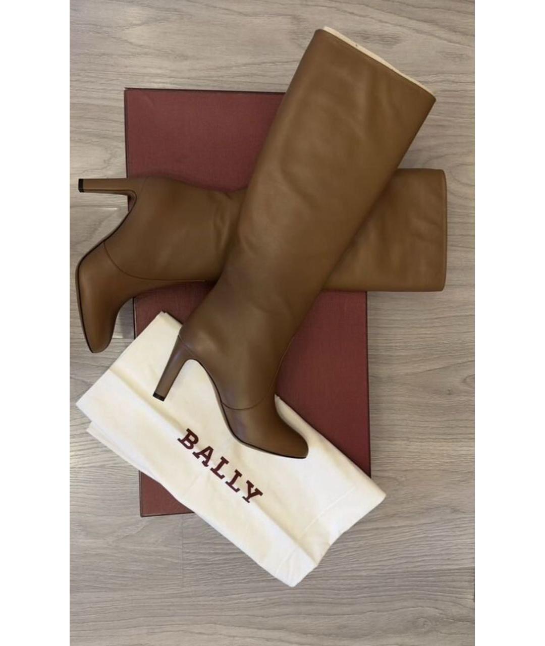 BALLY Коричневые кожаные сапоги, фото 6