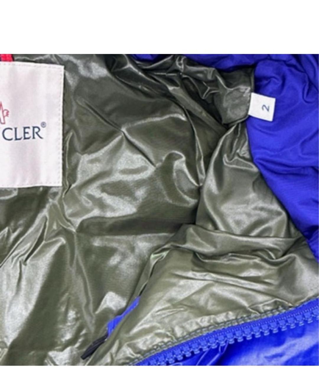 MONCLER Синий пуховик, фото 5