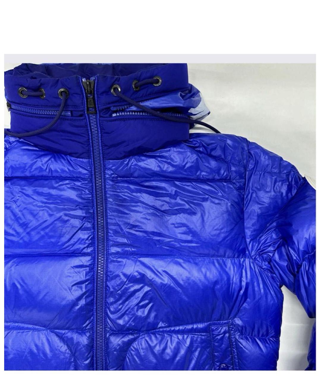 MONCLER Синий пуховик, фото 8