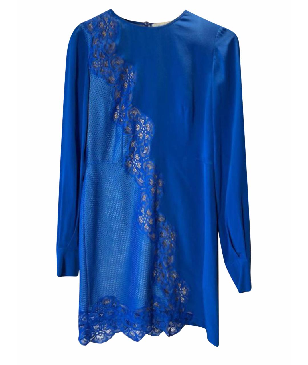 STELLA MCCARTNEY Синее шелковое коктейльное платье, фото 1