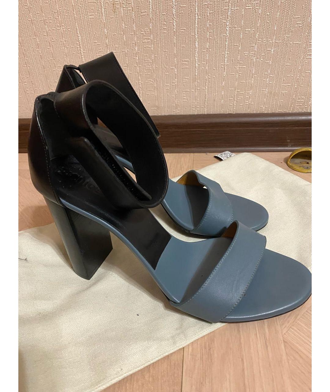 CHLOE Мульти кожаные босоножки, фото 6