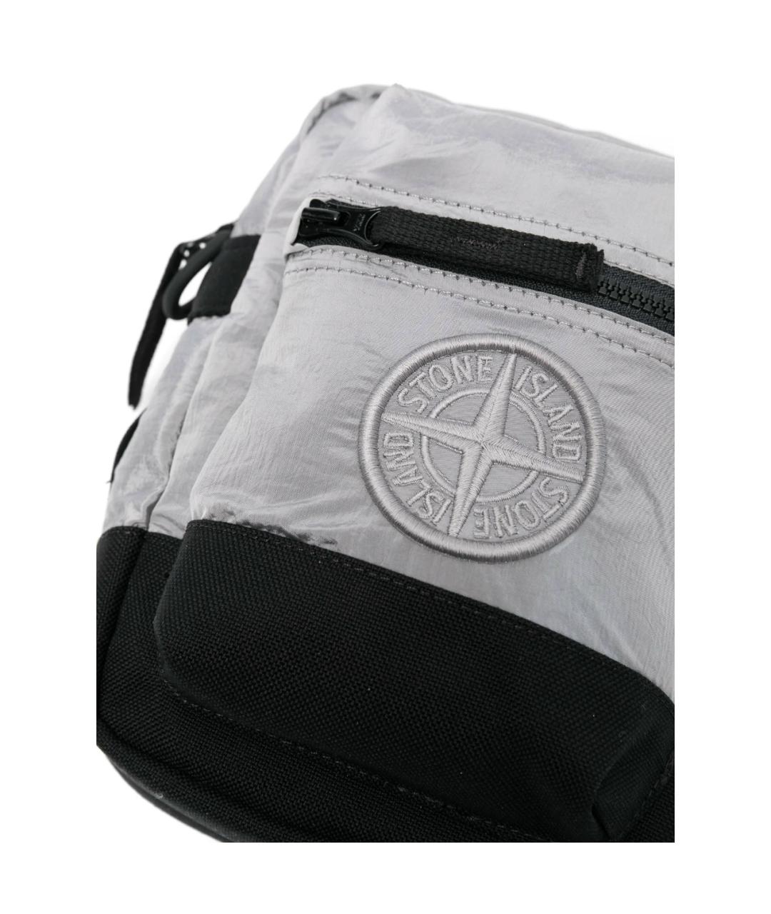 STONE ISLAND Серебряная сумка на плечо, фото 2