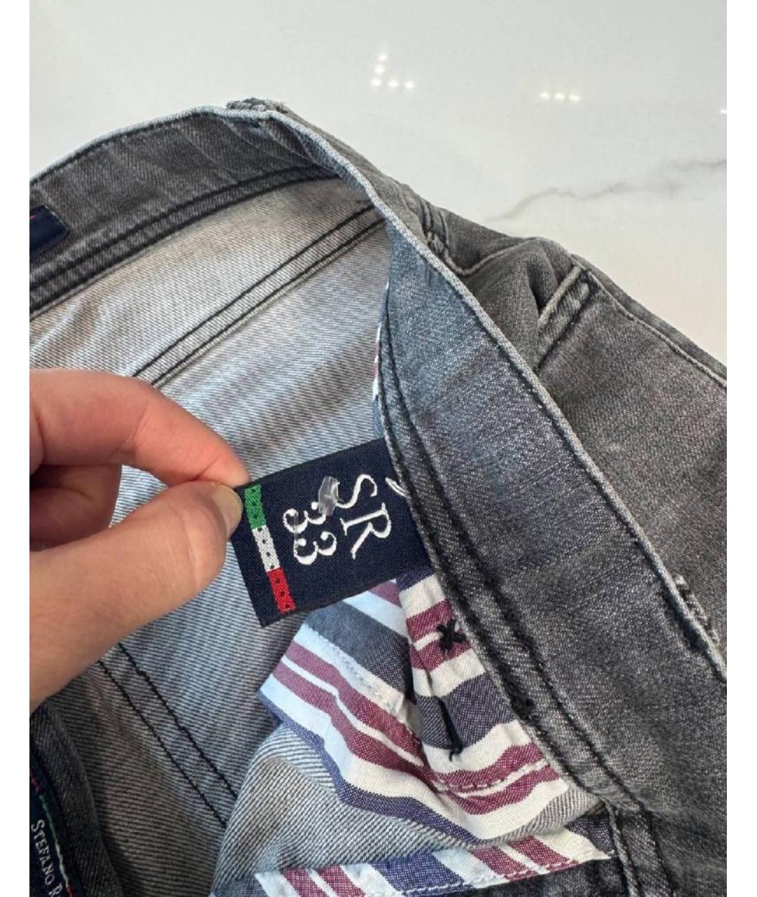 STEFANO RICCI Хлопковые прямые джинсы, фото 4