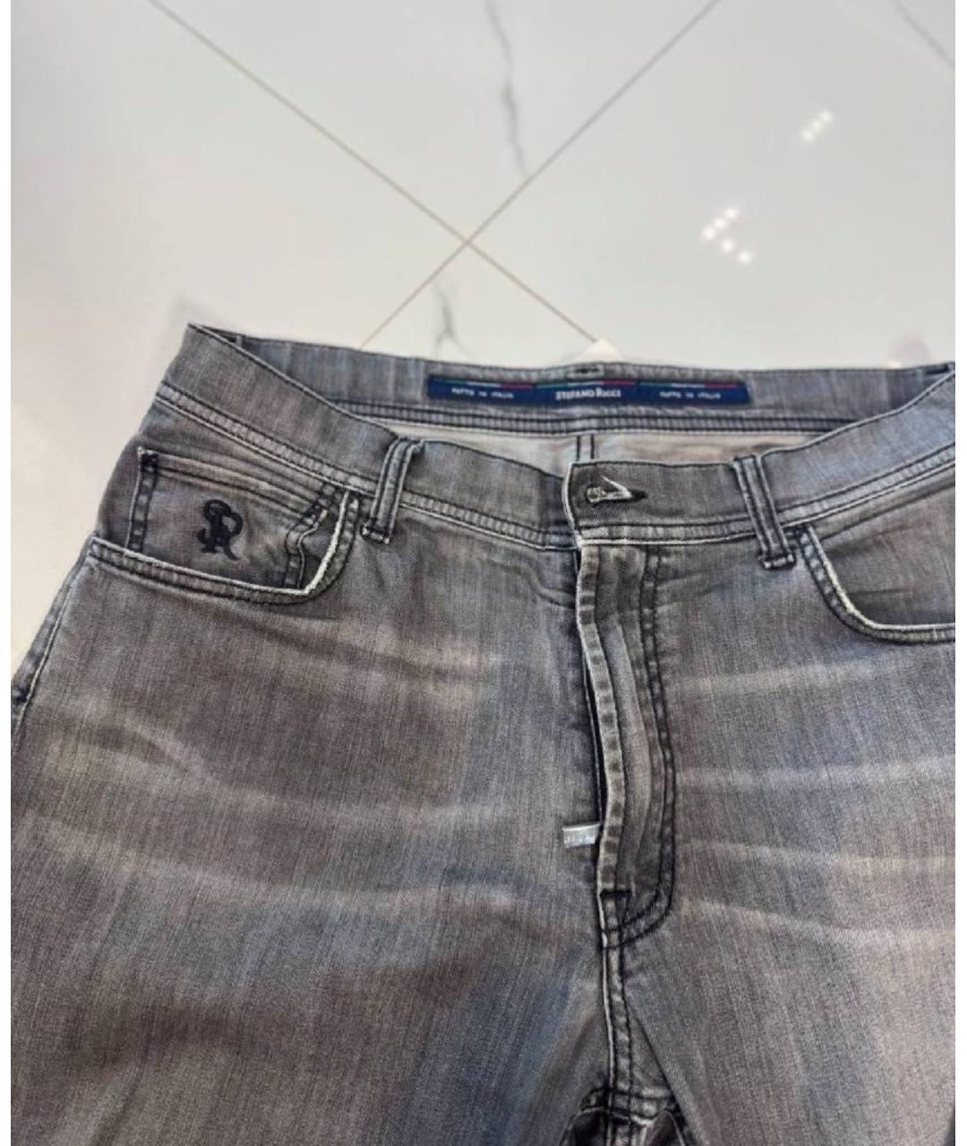 STEFANO RICCI Хлопковые прямые джинсы, фото 7