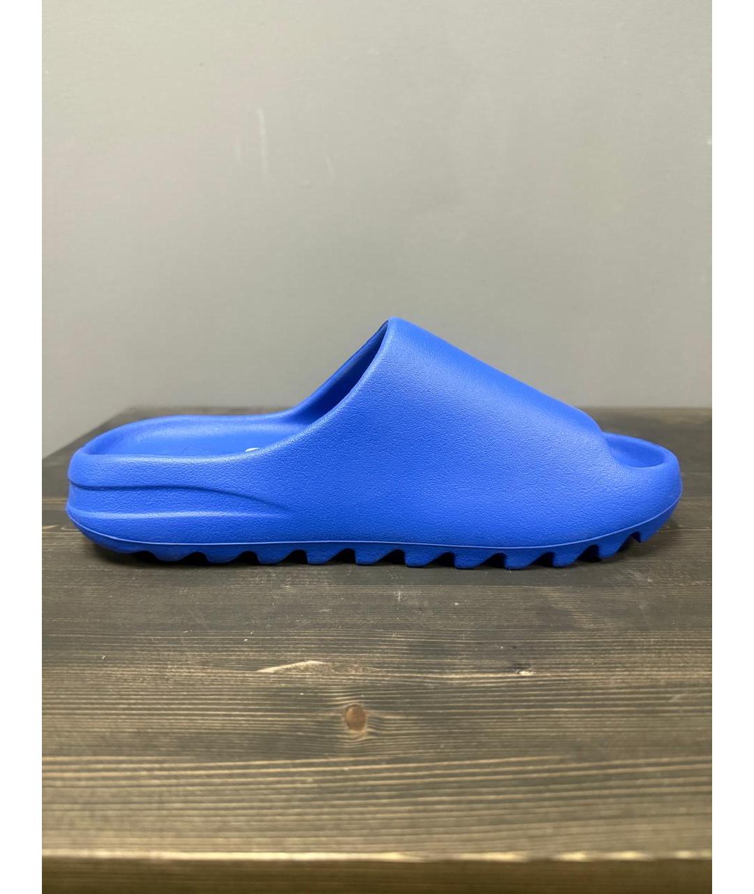ADIDAS YEEZY Синие резиновые шлепанцы, фото 7