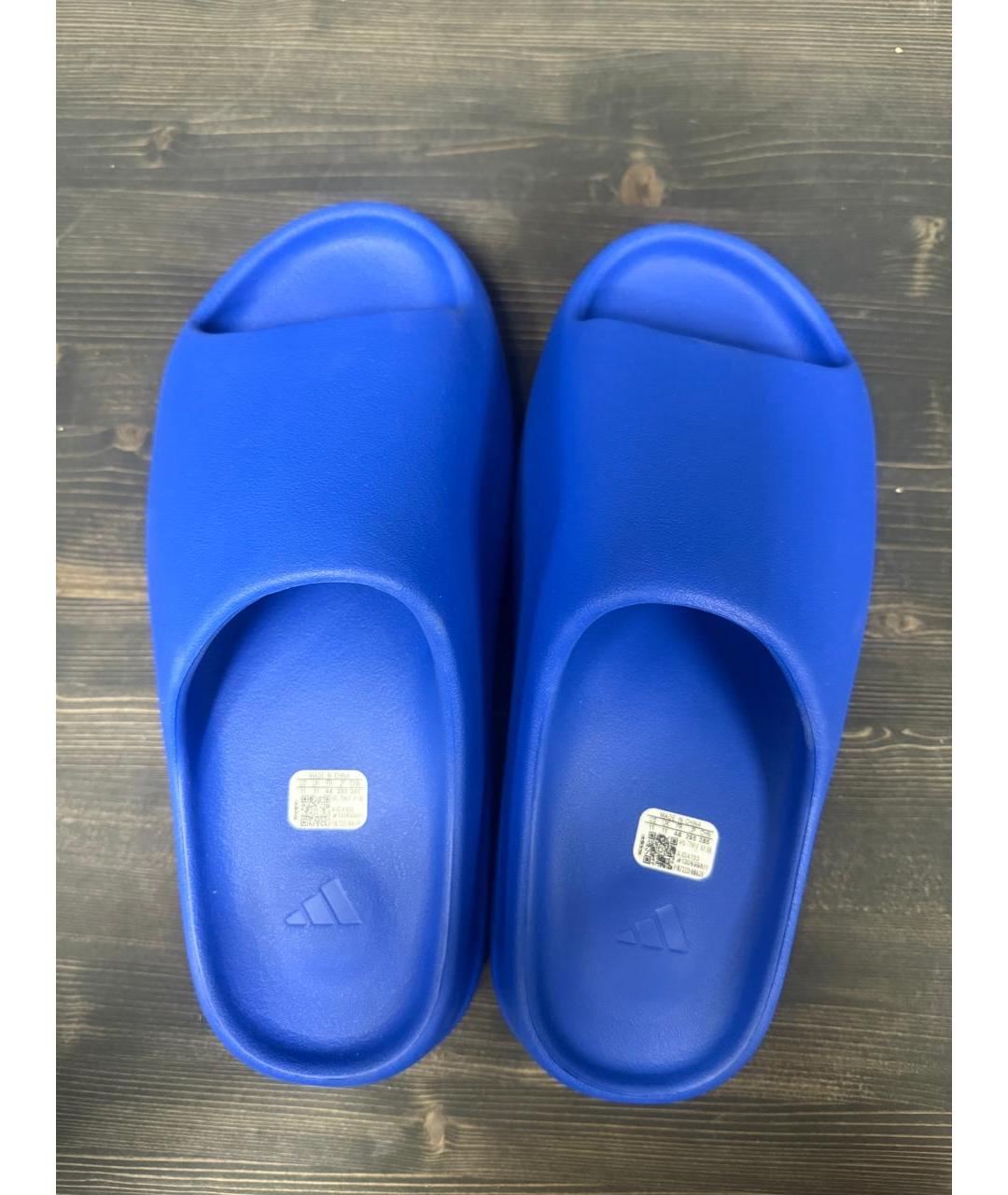 ADIDAS YEEZY Синие резиновые шлепанцы, фото 3