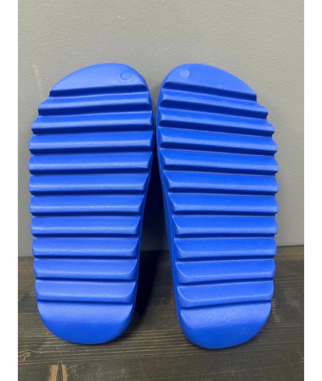 ADIDAS YEEZY Синие резиновые шлепанцы, фото 5