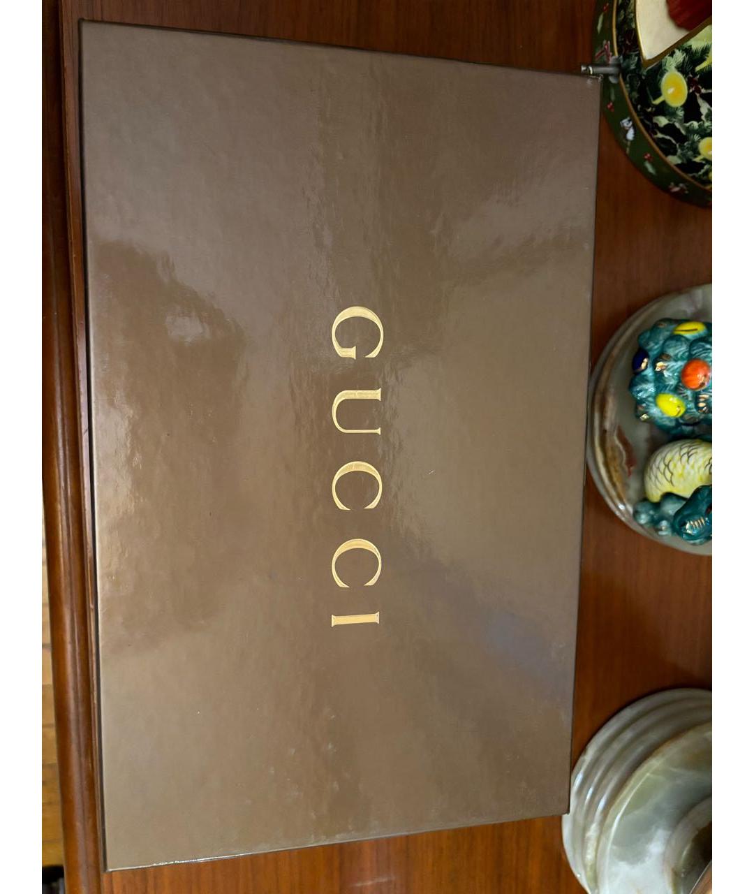 GUCCI Коричневые кожаные туфли, фото 6