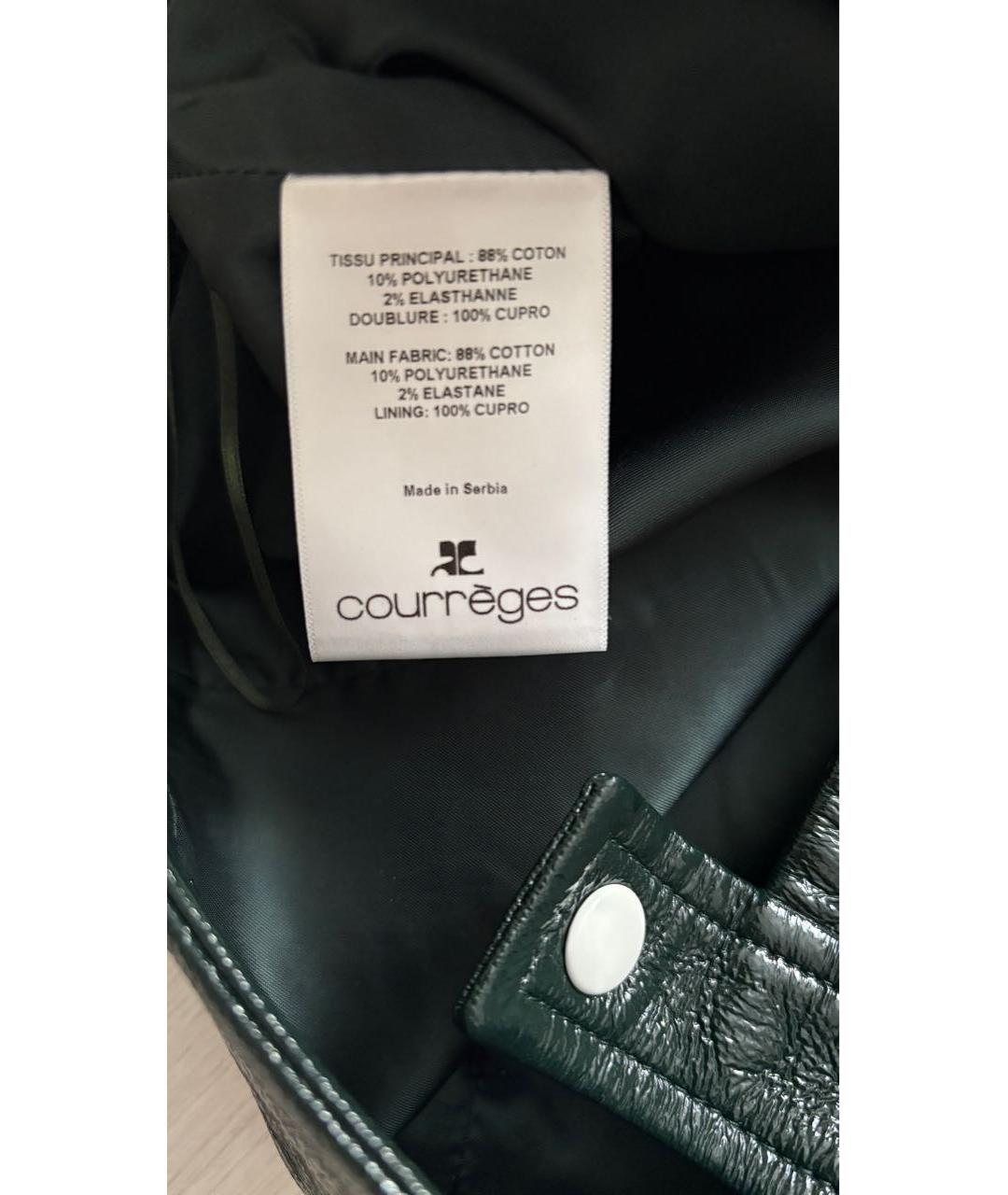 COURREGES Хаки юбка мини, фото 8